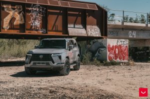 Lexus GX 550 Custom Wheels - HF6-3 by Vossen - Gloss Black